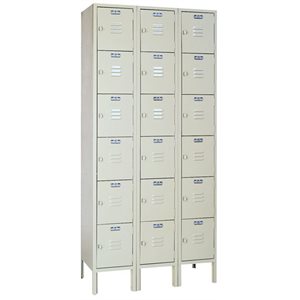 Lyon Multiple Tier Metal Locker, 15 openings, 12"W x 12"D x 12"H