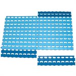 Snap on Edge (Ramping) 13" × 2-3 / 4" × 5 / 8" - Dual Purpose Male and Female, Ocean Blue