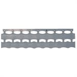 Snap on Edge (Ramping) 13" × 2-3 / 4" × 5 / 8" - Dual Purpose Male and Female, Dark Gray