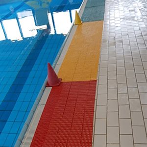 Floorline Water Polo 2' × 50', Roll, Tri Color