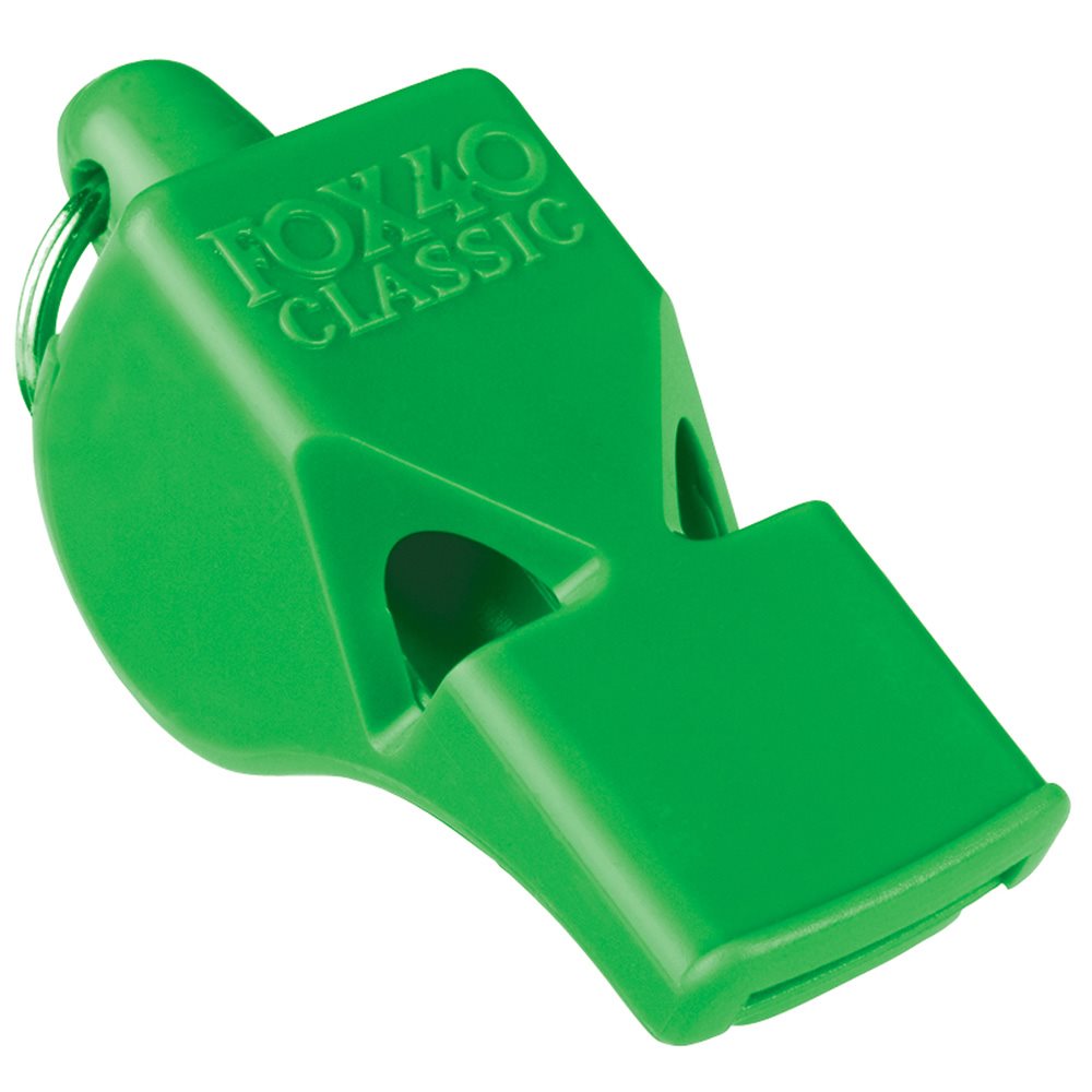 Fox 40 Classic Whistle (Lanyard Sold Separately), Neon Green