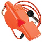 Fox 40 Mini Whistle with Lanyard, Orange