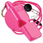 Fox 40 Mini Whistle with Lanyard, Pink