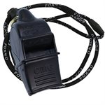 Fox 40 Sonik Blast CMG Whistle with Lanyard, Black