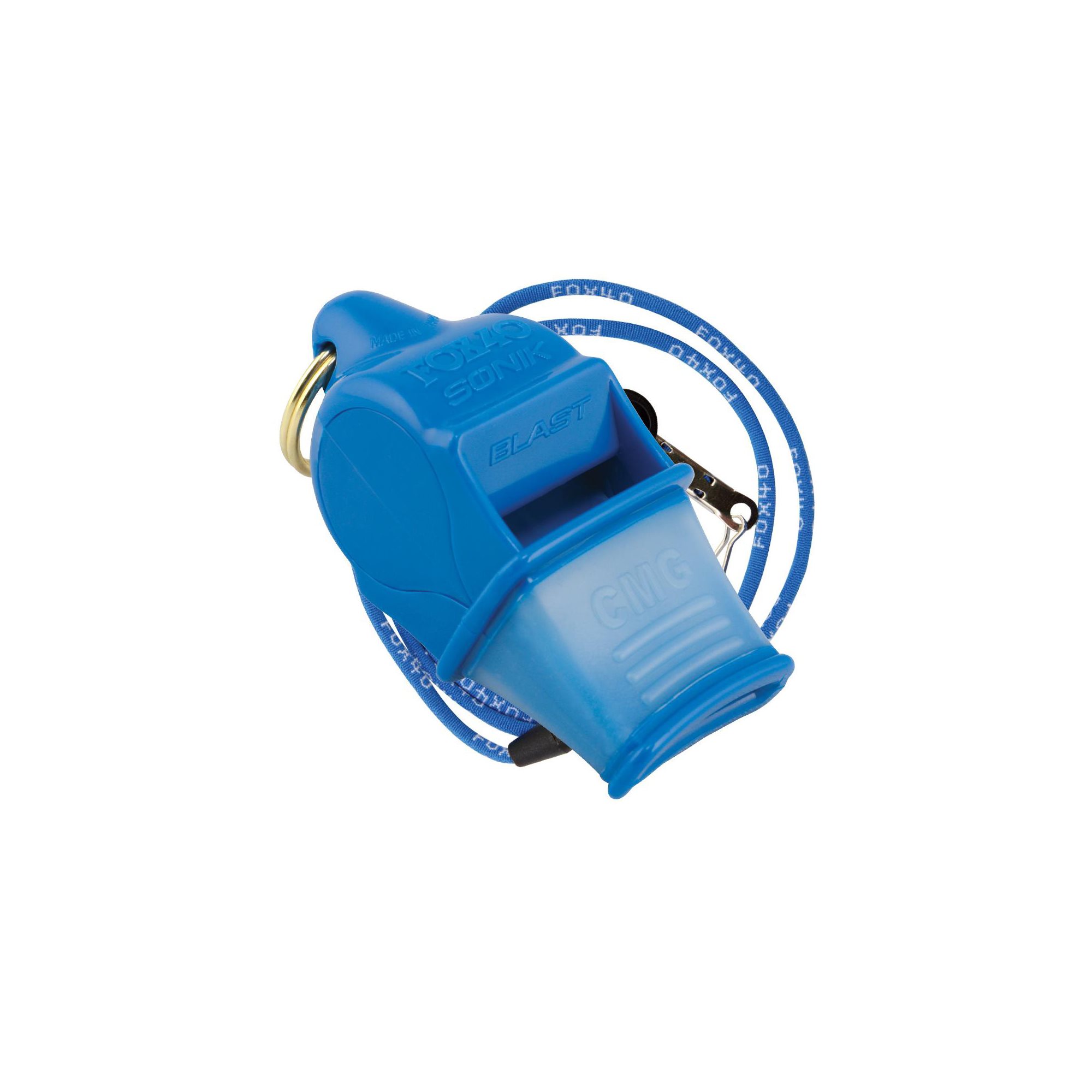 Fox 40 Sonik Blast CMG Whistle with Lanyard, Blue