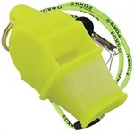 Fox 40 Sonik Blast CMG Whistle with Lanyard, Neon Yellow