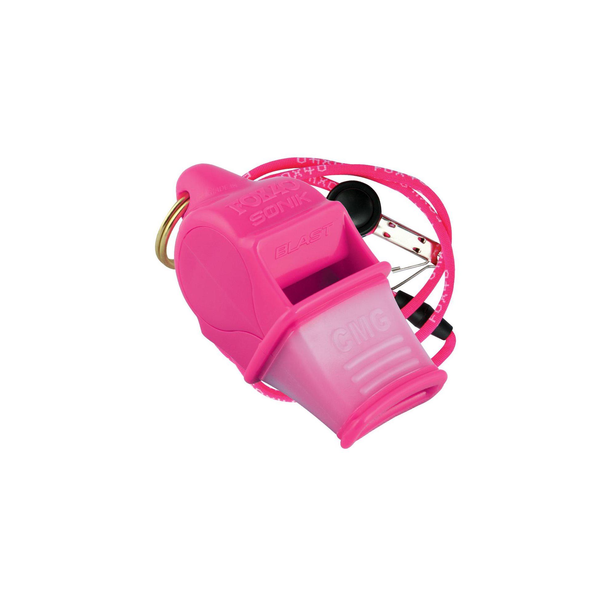 Fox 40 Sonik Blast CMG Whistle with Lanyard, Pink