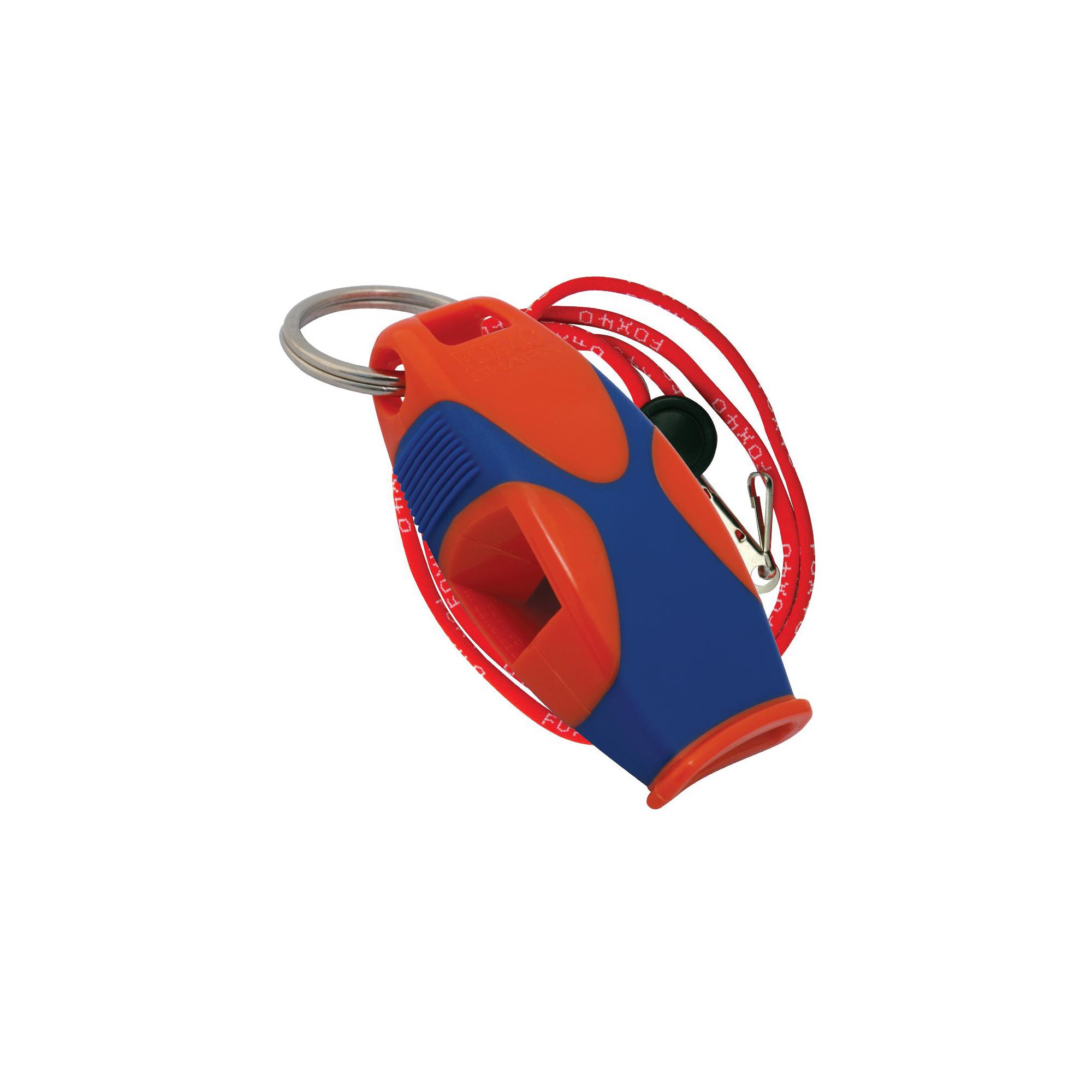 Fox 40 Sharx Whistle with Lanyard, Orange / Blue