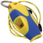 Fox 40 Sharx Whistle with Lanyard, Yellow / Blue