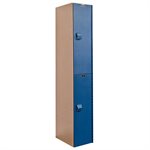 AquaMax Solid Plastic Locker 18" x 72", 2-Openings, Taupe
