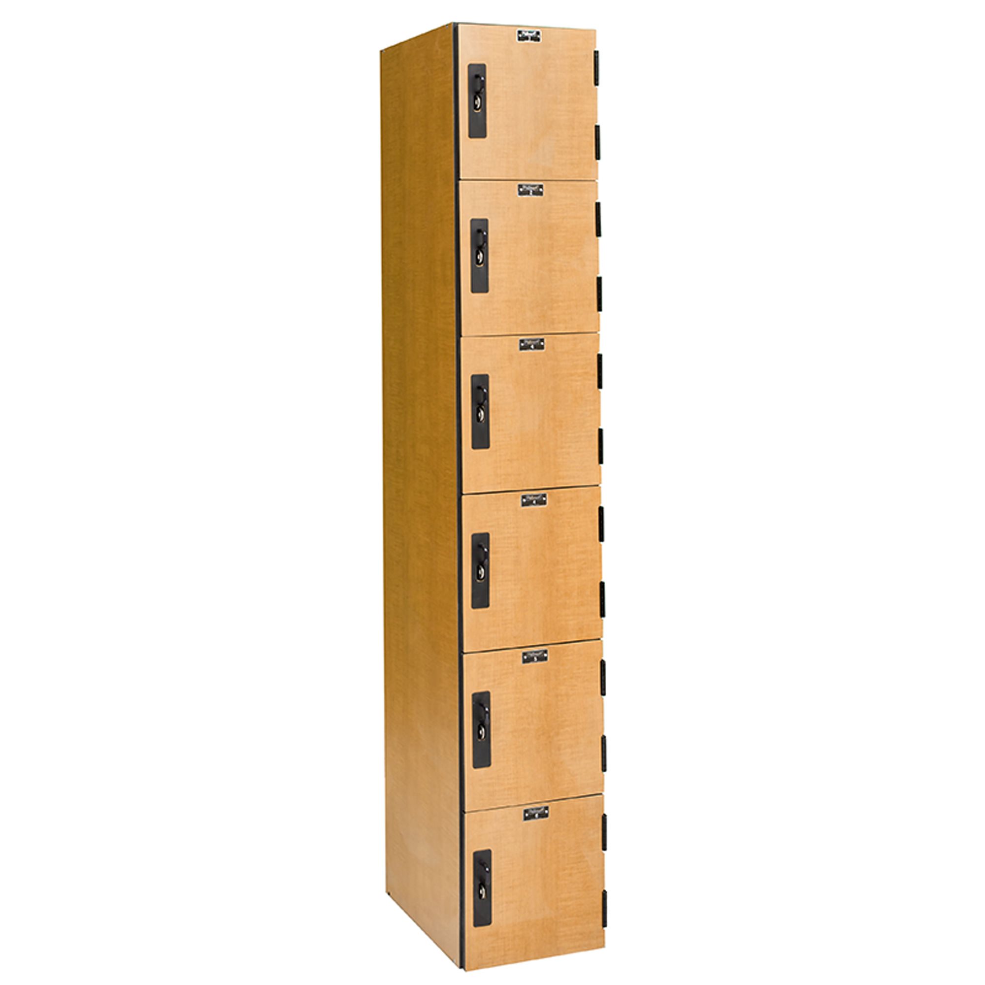 VersaMax Phenolic Locker 18" x 72", 6-Openings, with Padlock Ready