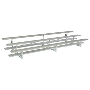 Standard Tip N' Roll Bleachers, 15 ft., 3 Rows (Seats 30)