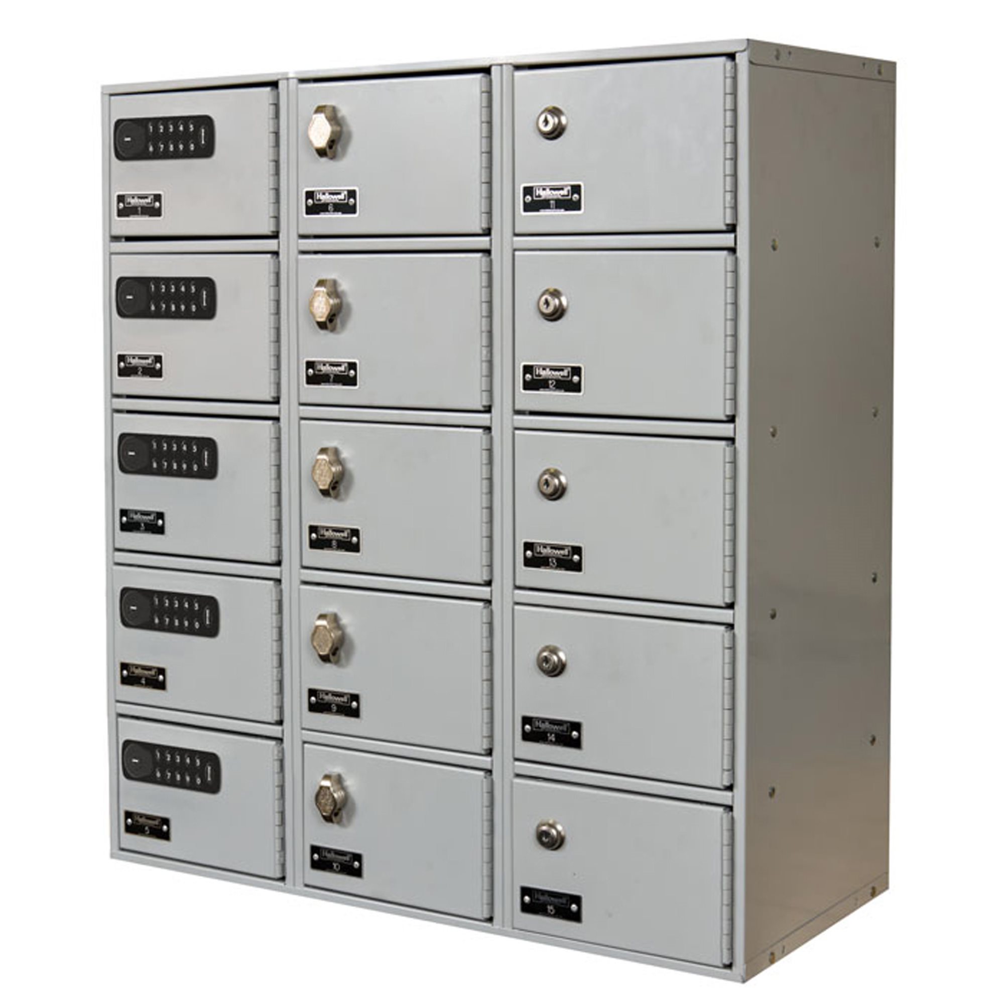 Mobile Phone / Tablet Locker, 1-Wide, 5-Openings, with DigitTech Electronic Lock
