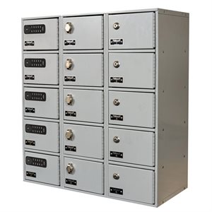 Mobile Phone / Tablet Locker, 1-Wide, 5-Openings, with DigitTech Electronic Lock