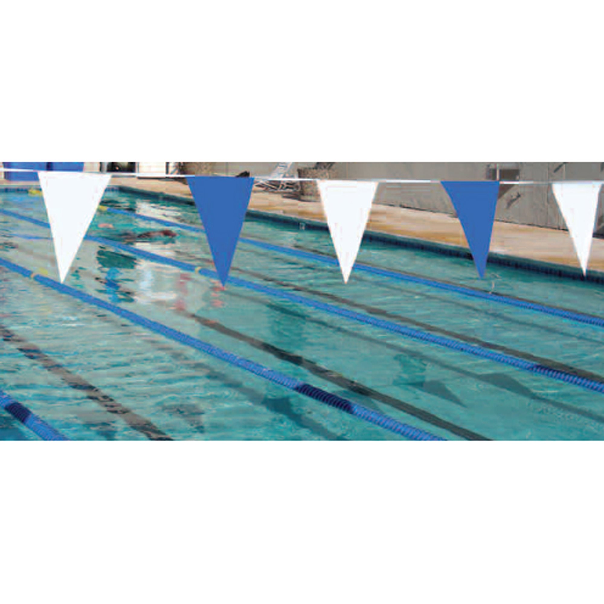 Champion Standard Pennant Line, 50 ft., Blue / White