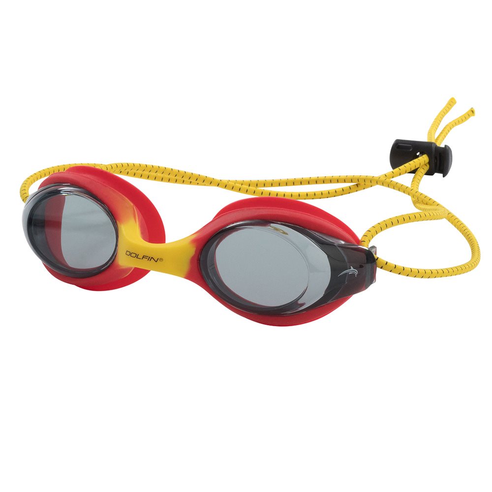 Dolfin Bungee Racer Goggle, Red / Yellow