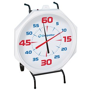Competitor 31 inch Pace Clock, Battery Operated, White Face