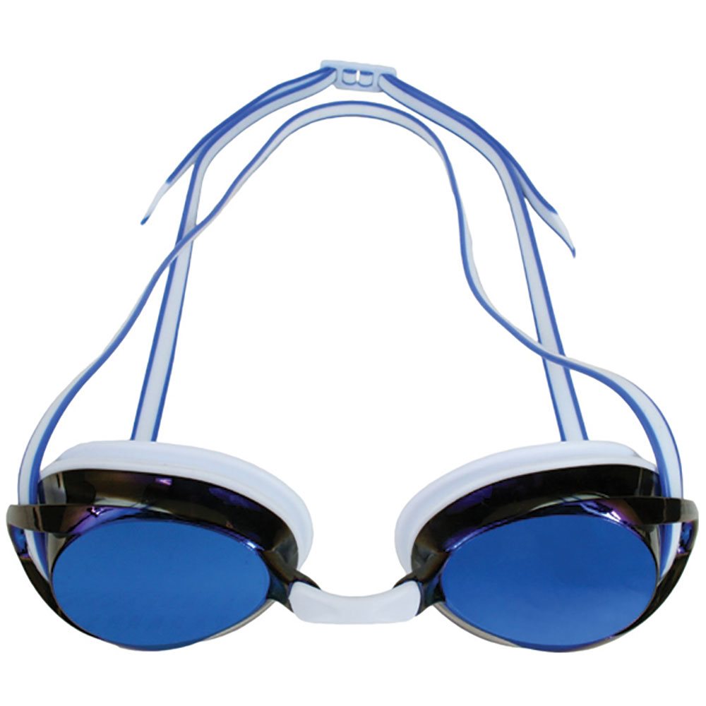 Water Gear Vision Metallic Anti-Fog Goggle, White / Blue