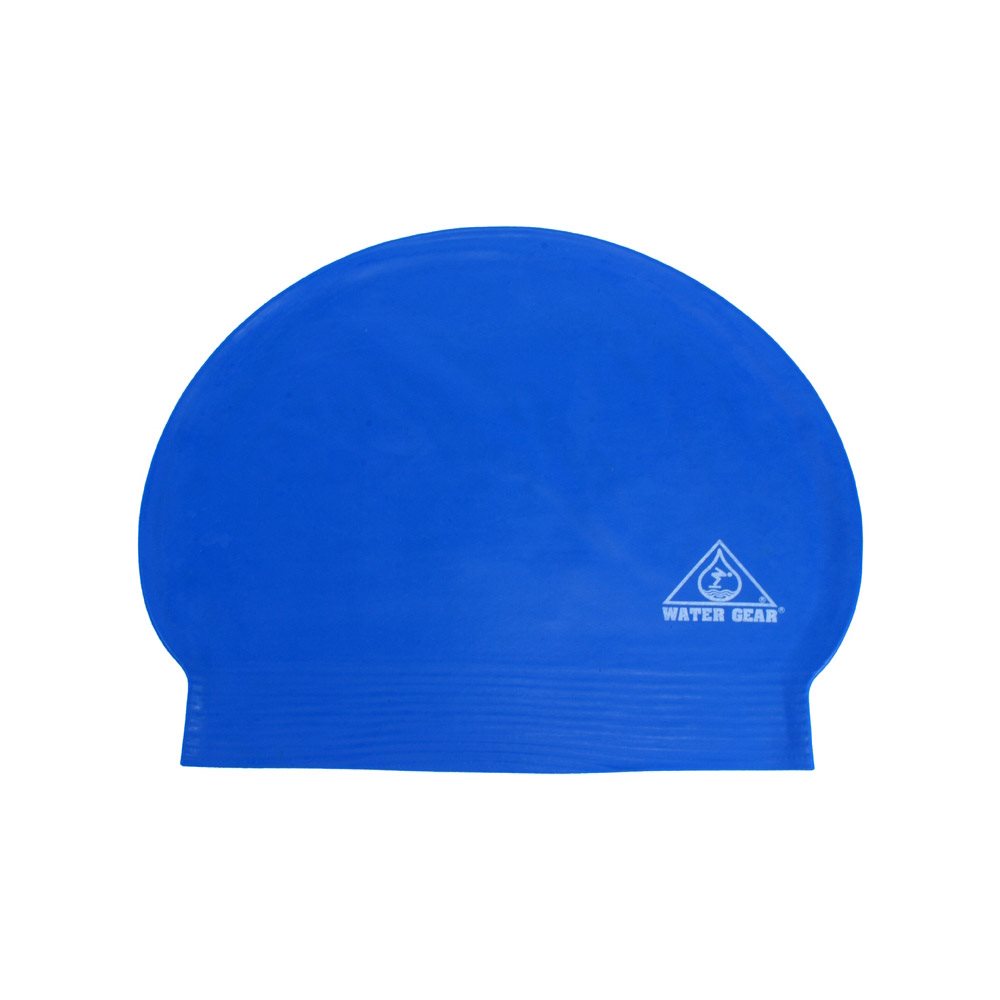 Water Gear Latex Swim Cap, Blue