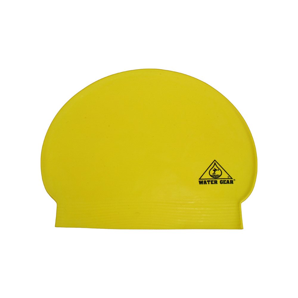 Water Gear Latex Swim Cap, Yellow