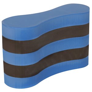 One Piece Pull Buoy, 6 IN, Blue / Gray