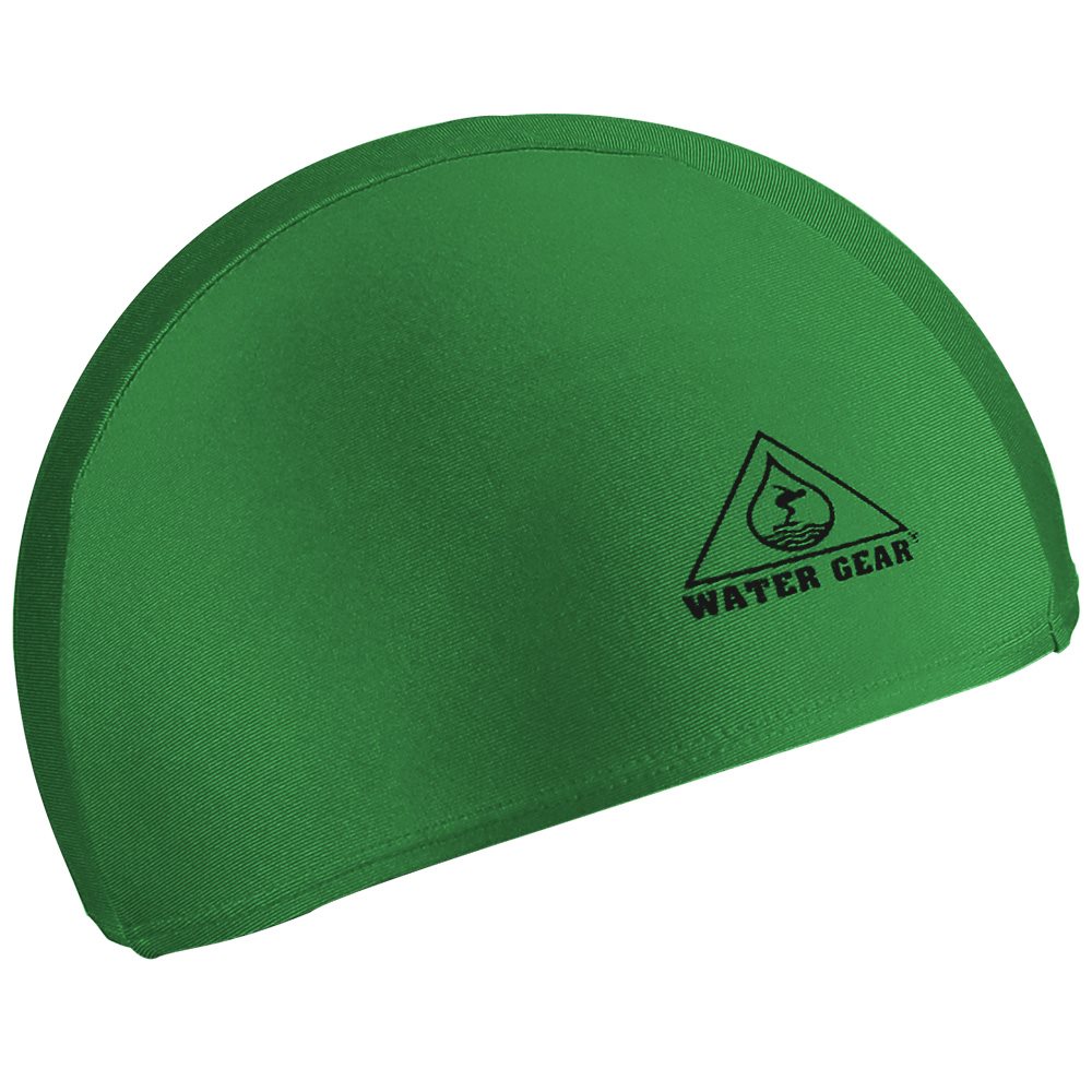 Water Gear Lycra Swim Cap, Green