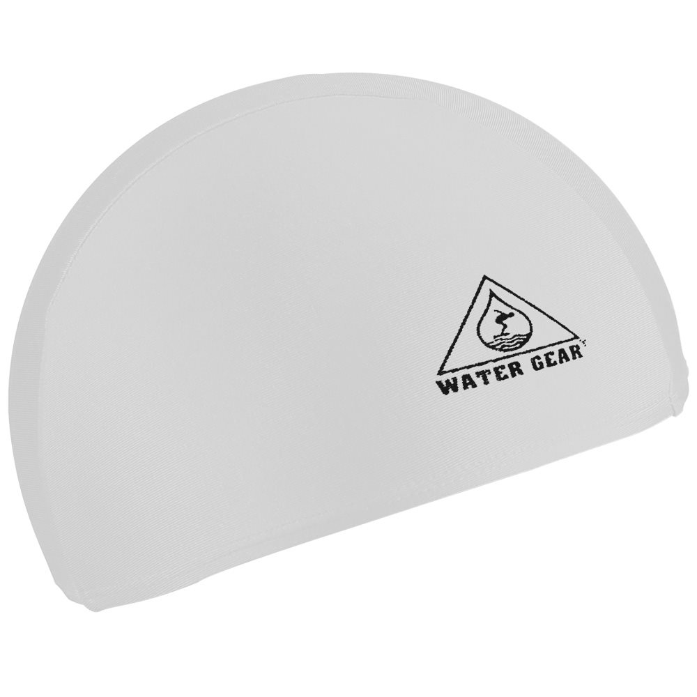Water Gear Lycra Swim Cap, White