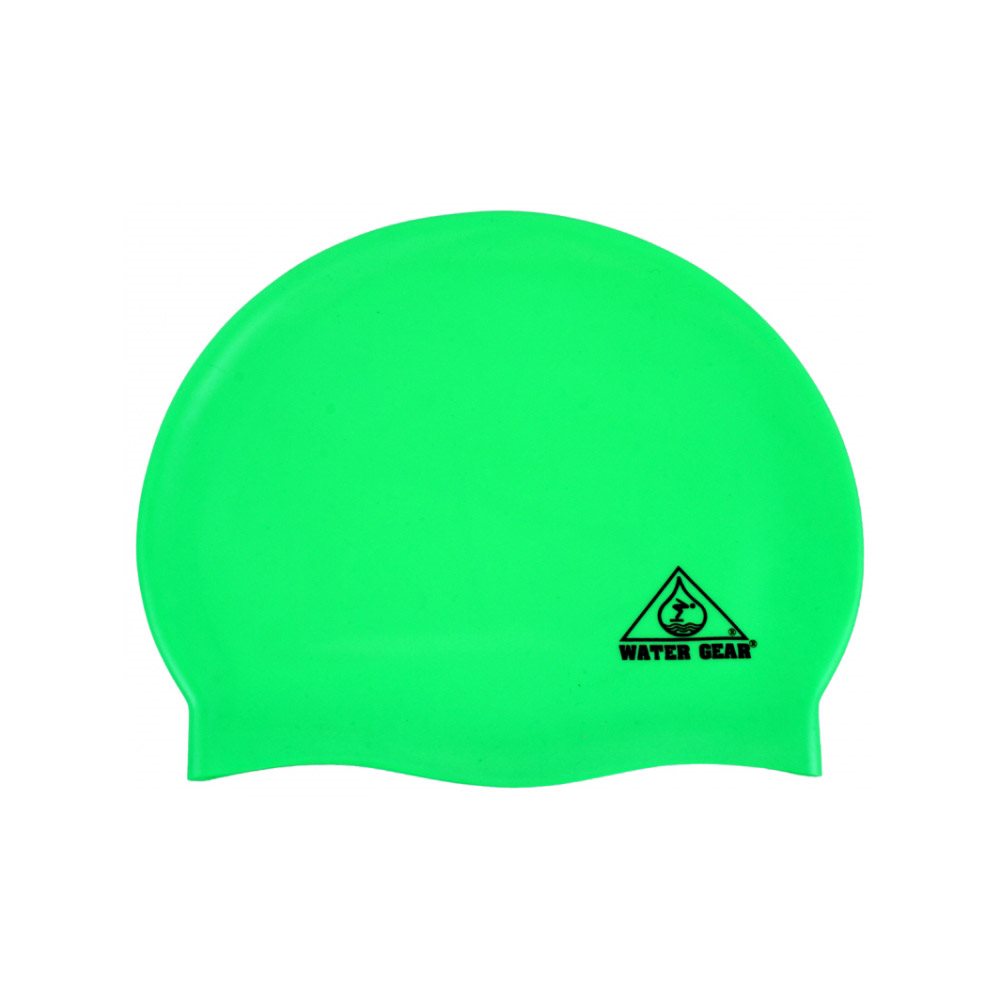 Water Gear Silicone Swim Cap, Neon Green