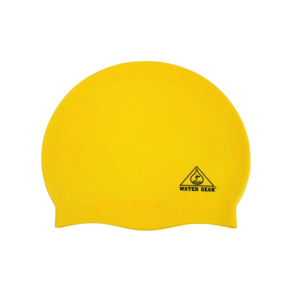 Water Gear Silicone Swim Cap, Yellow