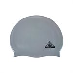 Water Gear Silicone Swim Cap, Silver