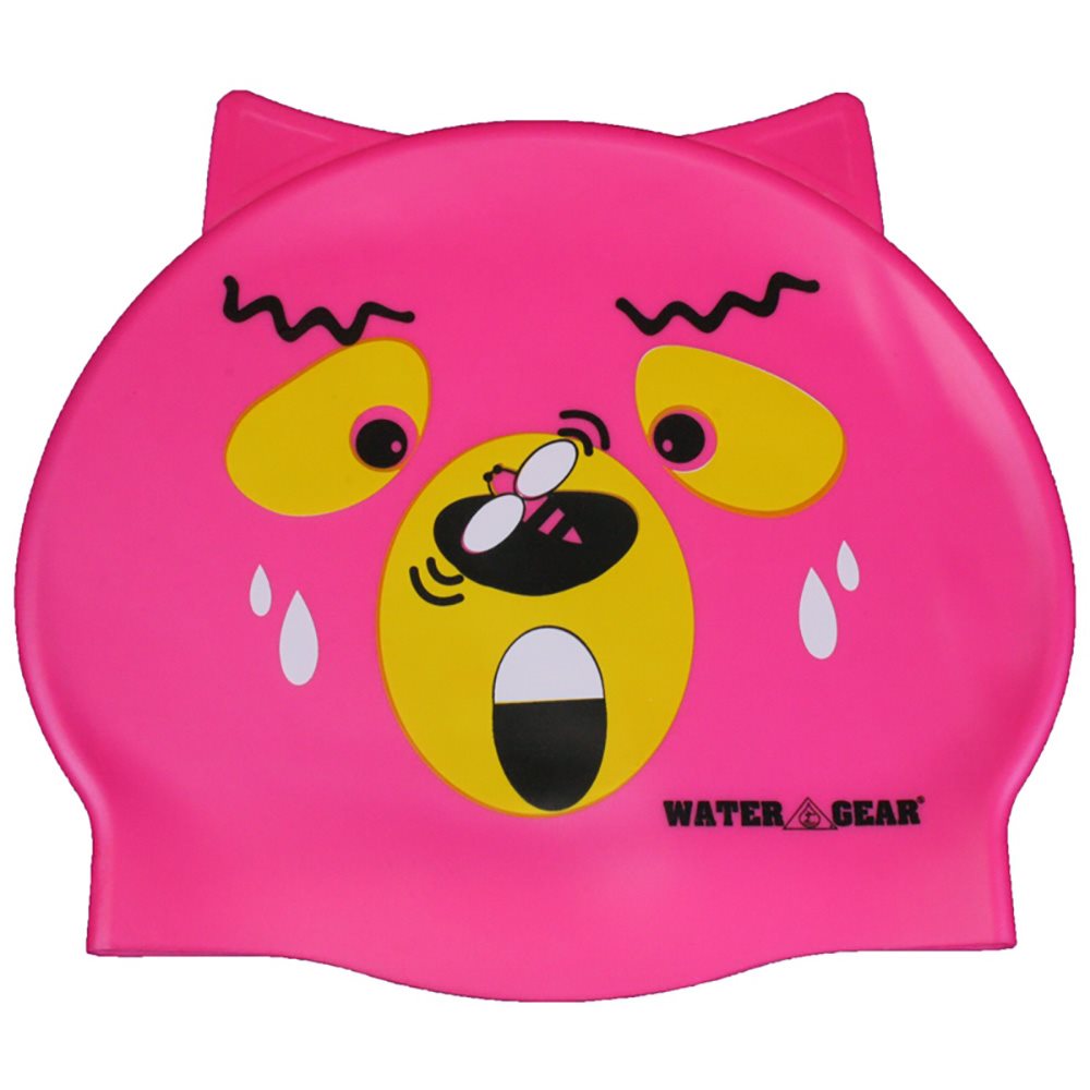 Water Gear Critter Cap, Pink Bear