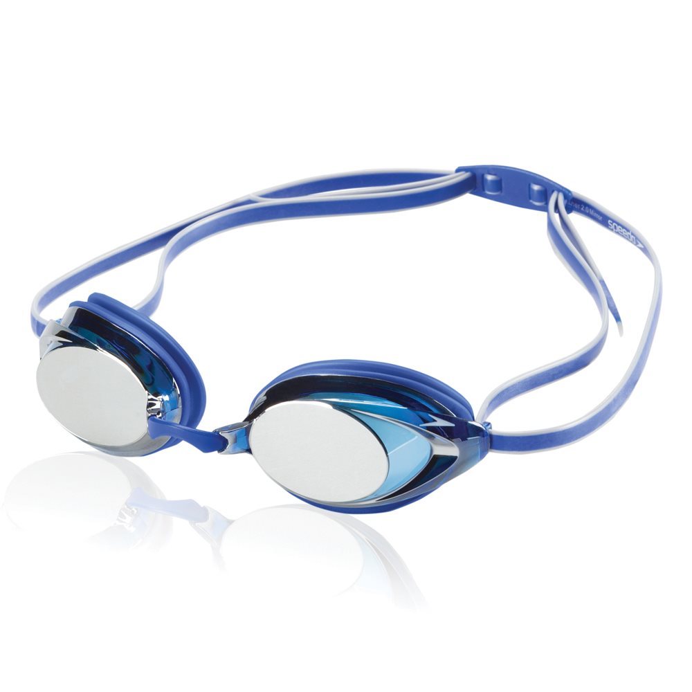 Speedo Vanquisher 2.0 Mirrored Goggles, Blue