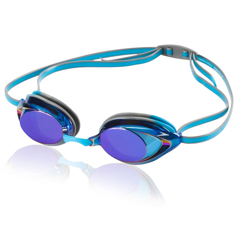 Speedo Vanquisher 2.0 Mirrored Goggles, Horizon Blue