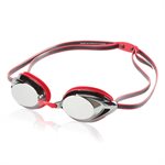 Speedo Vanquisher 2.0 Mirrored Goggles, Speedo Red
