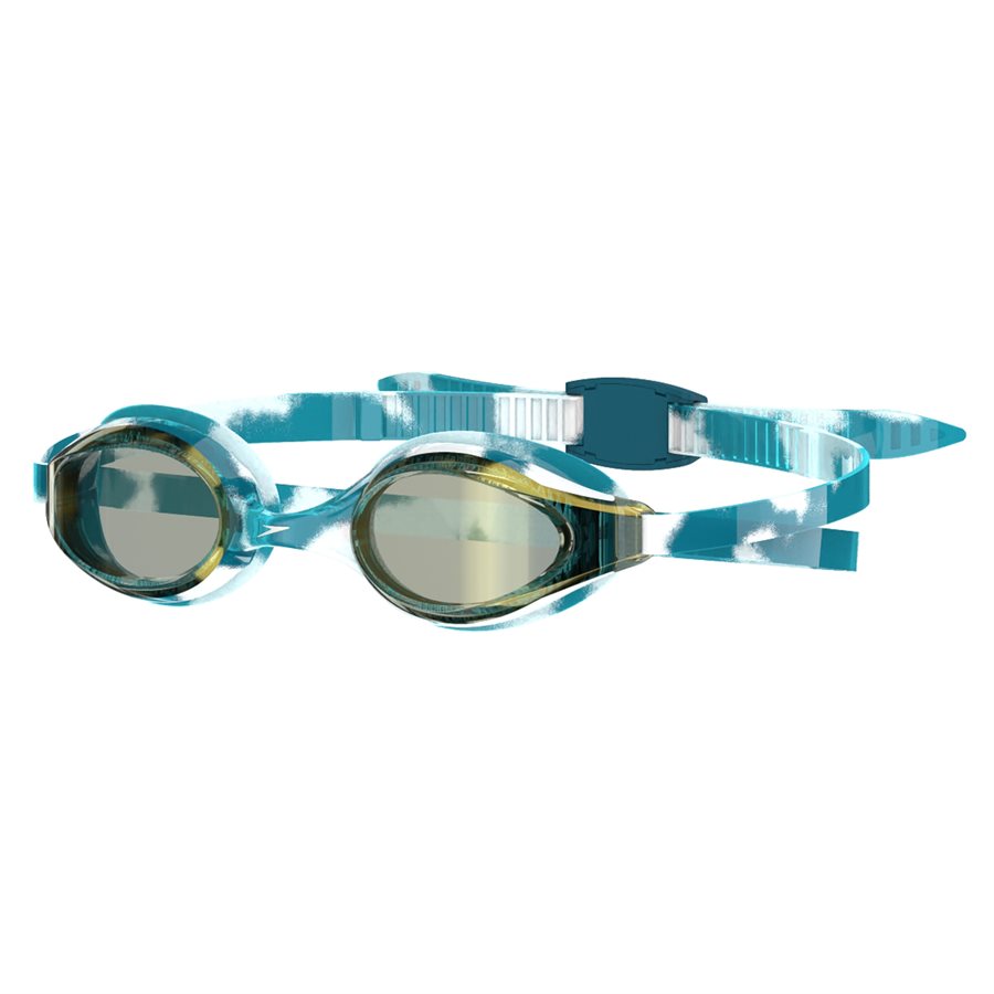 Speedo Hyper Flyer Mirrored Goggles, Blue / White / Gray