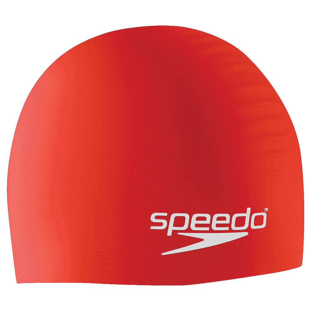 Speedo Silicone Bathing Cap, Red