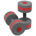 Speedo Aqua Fitness Dumbbells, Charcoal / Red