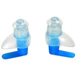 Dolfin Ear Plug, Blue / Clear, Pair