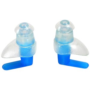 Dolfin Ear Plug, Blue / Clear, Pair