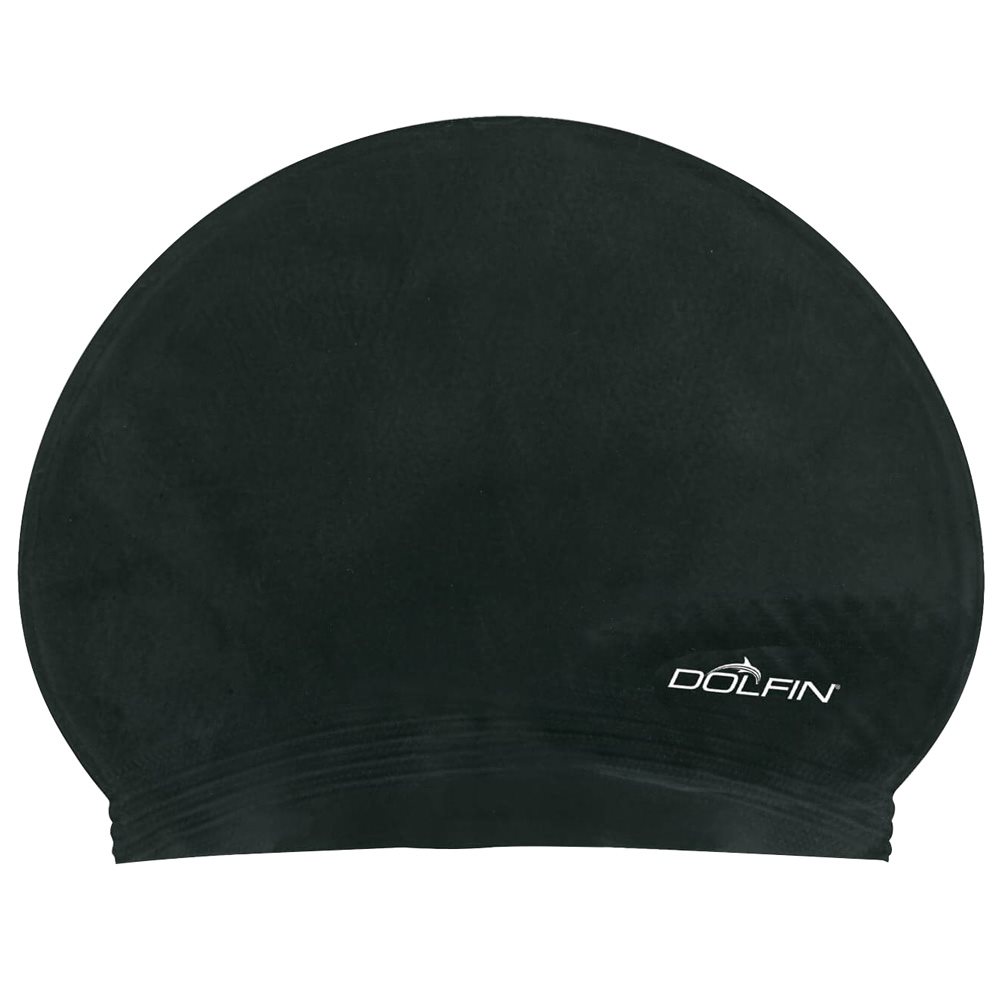 Dolfin Solid Latex Cap, Black