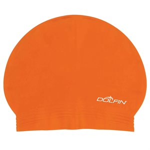 Dolfin Solid Latex Cap, Orange