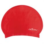 Dolfin Solid Latex Cap, Red
