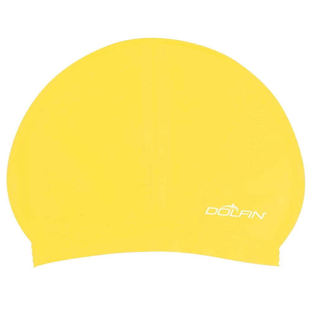 Dolfin Solid Latex Cap, Yellow
