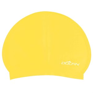 Dolfin Solid Latex Cap, Yellow
