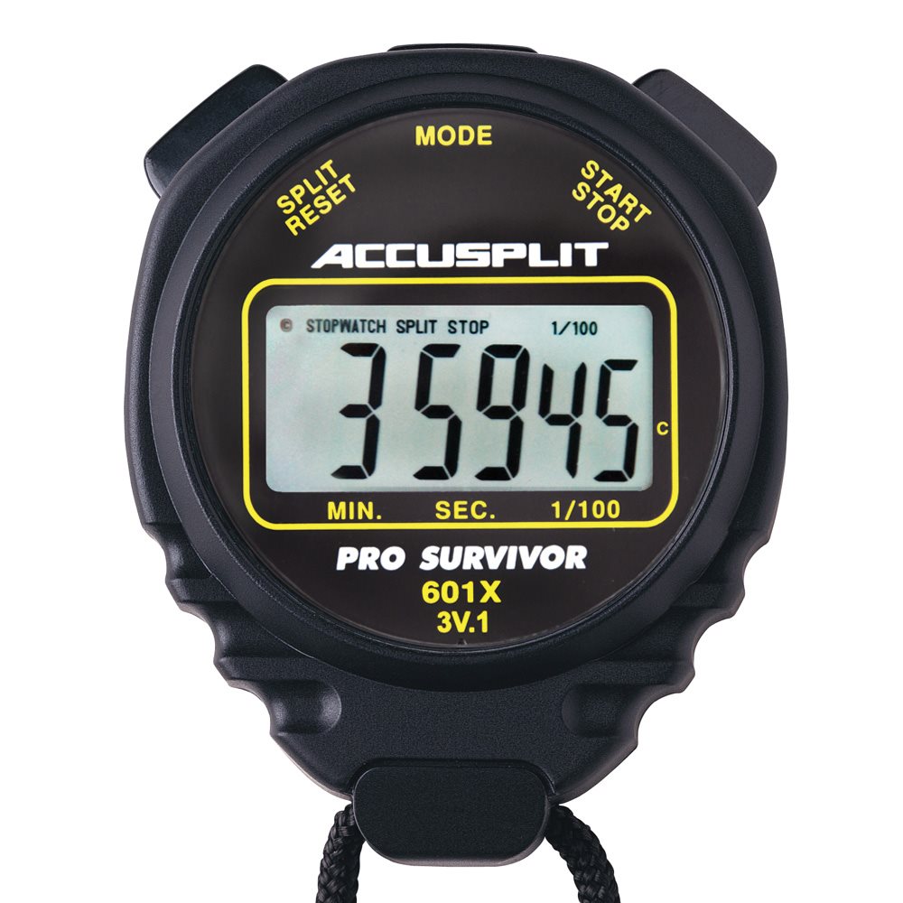 Accusplit Pro Survivor Stopwatch, Black