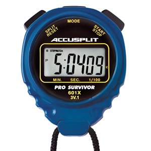 Accusplit Pro Survivor Stopwatch, Blue