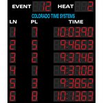 Colorado Time Systems Otter Swimming Scoreboard, 6 Lane