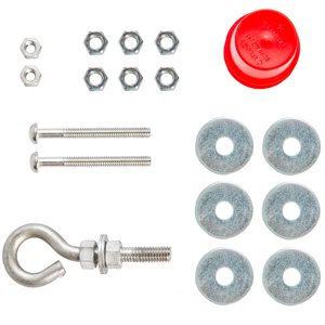 Competitor Racing Lane Storage Reel Parts, 200350WWH White Wheel Hardware