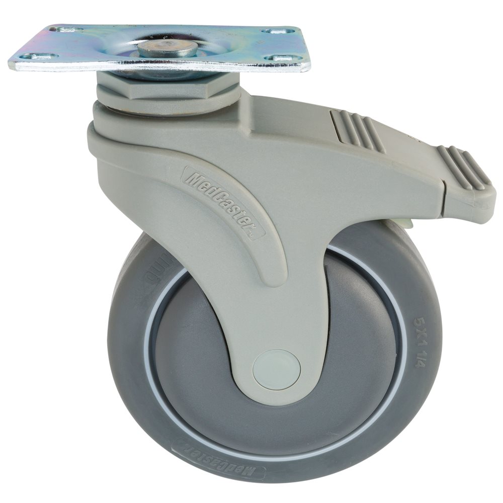 Competitor Racing Lane Storage Reel Parts, 200350015 5-Inch Swivel Caster w / Brake
