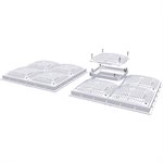 Hayward WG1033HF2PAK2 Frame and Grate, 18" Square, High Flow, Pack of 2